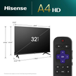 Televisor inteligente Roku Hisense de 32” Serie A4